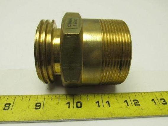 Fisher D138 LP-Gas Single Back Fill Valve W/2 x 2-1/4 (MNPT x ACME) Connections