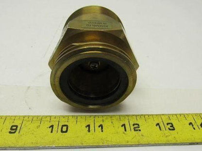 Fisher D138 LP-Gas Single Back Fill Valve W/2 x 2-1/4 (MNPT x ACME) Connections