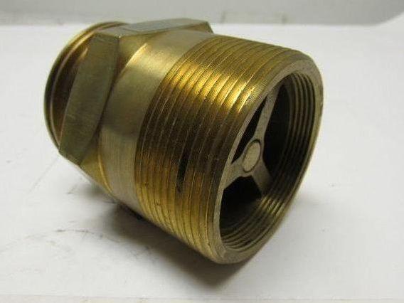 Fisher D138 LP-Gas Single Back Fill Valve W/2 x 2-1/4 (MNPT x ACME) Connections
