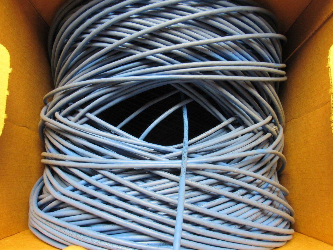 Uniprise 5ENP4P24-BL-P-CMS-PV Cat 5e Non-Plenum 4-Pair U/UTP Cable Blue 3048'