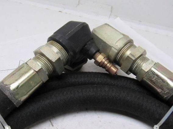 Aeroquip FC321-16 LP .88" ID Gas Hose 10' W/Fisher 2-1/4" M233 Male Fittings