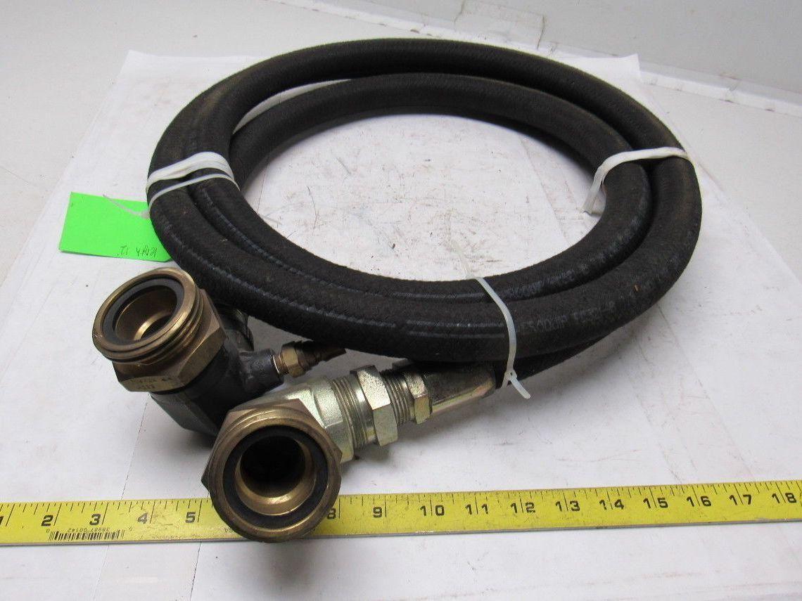 Aeroquip FC321-16 LP .88" ID Gas Hose 10' W/Fisher 2-1/4" M233 Male Fittings
