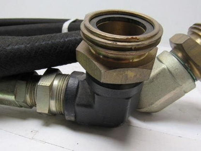 Aeroquip FC321-16 LP .88" ID Gas Hose 10' W/Fisher 2-1/4" M233 Male Fittings