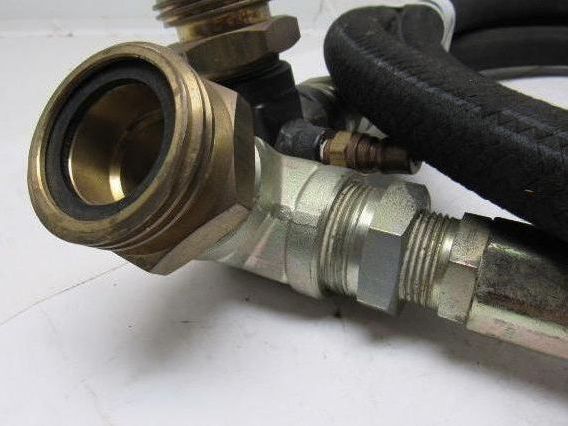 Aeroquip FC321-16 LP .88" ID Gas Hose 10' W/Fisher 2-1/4" M233 Male Fittings