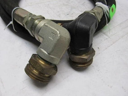 Aeroquip FC321-16 LP .88" ID Gas Hose 10' W/Fisher 2-1/4" M233 Male Fittings