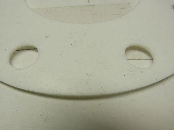 PTFE  Size 4 Pipe Gaskets W/8 Bolt Holes 4.5" ID X 1/8" Thick