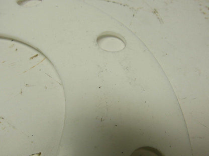 PTFE  Size 4 Pipe Gaskets W/8 Bolt Holes 4.5" ID X 1/8" Thick