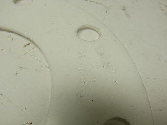 PTFE  Size 4 Pipe Gaskets W/8 Bolt Holes 4.5" ID X 1/8" Thick