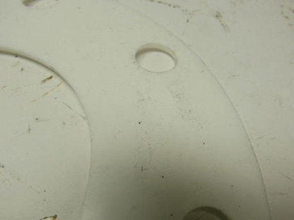 PTFE  Size 4 Pipe Gaskets W/8 Bolt Holes 4.5" ID X 1/8" Thick