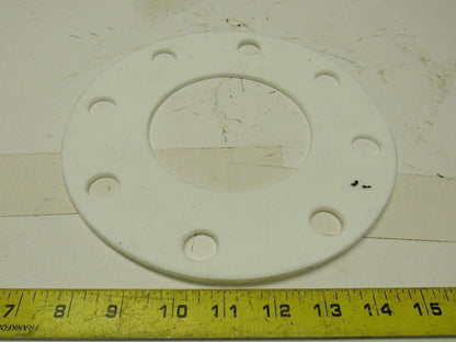 PTFE  Size 4 Pipe Gaskets W/8 Bolt Holes 4.5" ID X 1/8" Thick