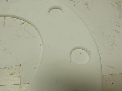 PTFE  Size 4 Pipe Gaskets W/8 Bolt Holes 4.5" ID X 1/8" Thick
