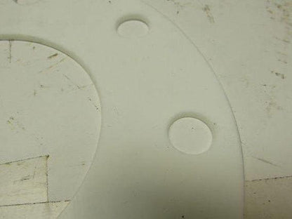 PTFE  Size 4 Pipe Gaskets W/8 Bolt Holes 4.5" ID X 1/8" Thick