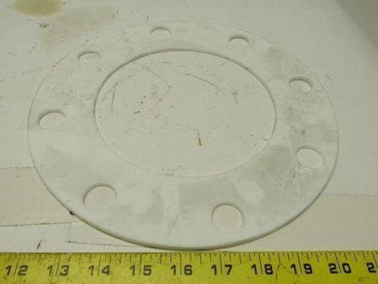 PTFE Size 6 Pipe Gaskets W/8 Bolt Holes 6-5/8" ID X 1/8" Thick