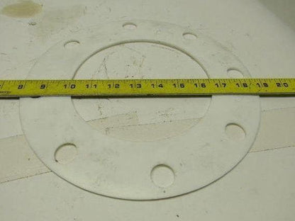 PTFE Size 6 Pipe Gaskets W/8 Bolt Holes 6-5/8" ID X 1/8" Thick
