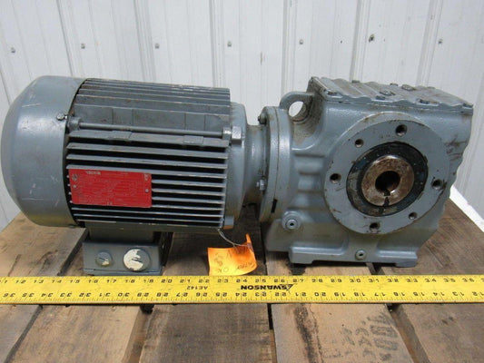 SEW-EURODRIVE SA67 DV100M-4 Gearmotor 20:1 Ratio 3HP 277/480V 1-3/16" Hollow