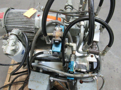 DENISON EATON 5 HP 27 GALLON Hydraulic Power Unit W/ Extras ! See Description