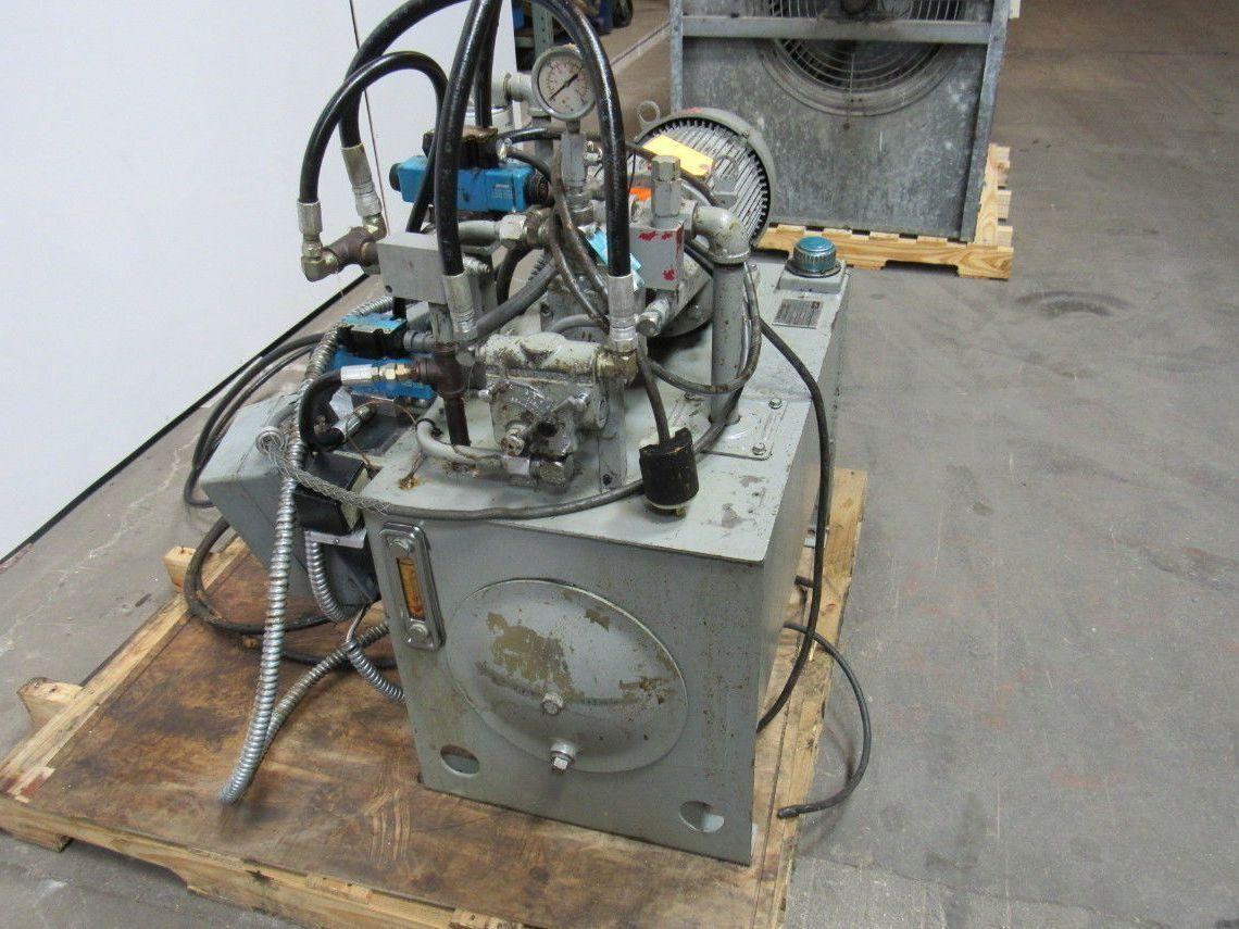 DENISON EATON 5 HP 27 GALLON Hydraulic Power Unit W/ Extras ! See Description