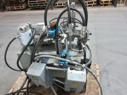DENISON EATON 5 HP 27 GALLON Hydraulic Power Unit W/ Extras ! See Description
