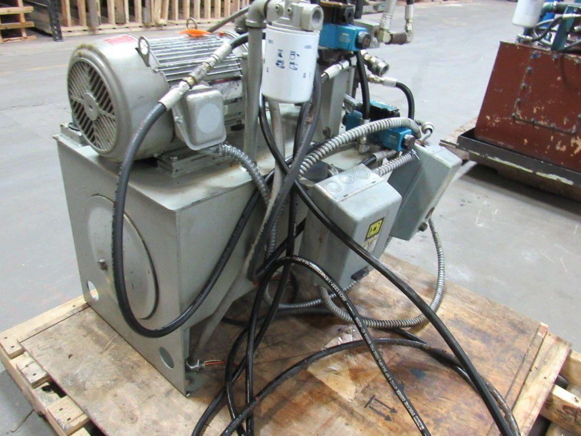 DENISON EATON 5 HP 27 GALLON Hydraulic Power Unit W/ Extras ! See Description