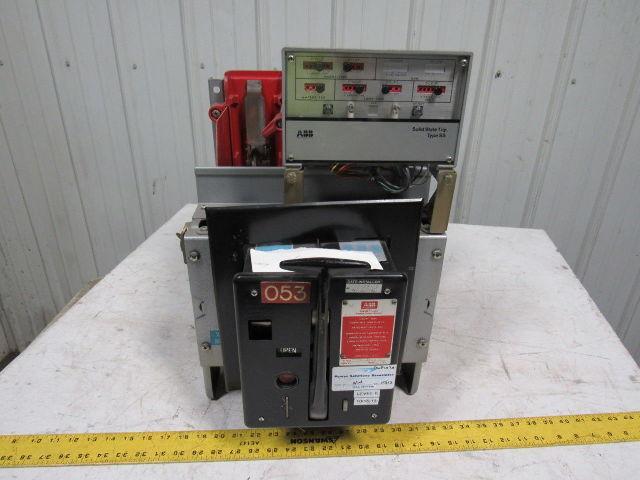 ABB Fused Circuit Breaker 1200A Max W/ABB 609902-T502 Solid State Trip Type SS
