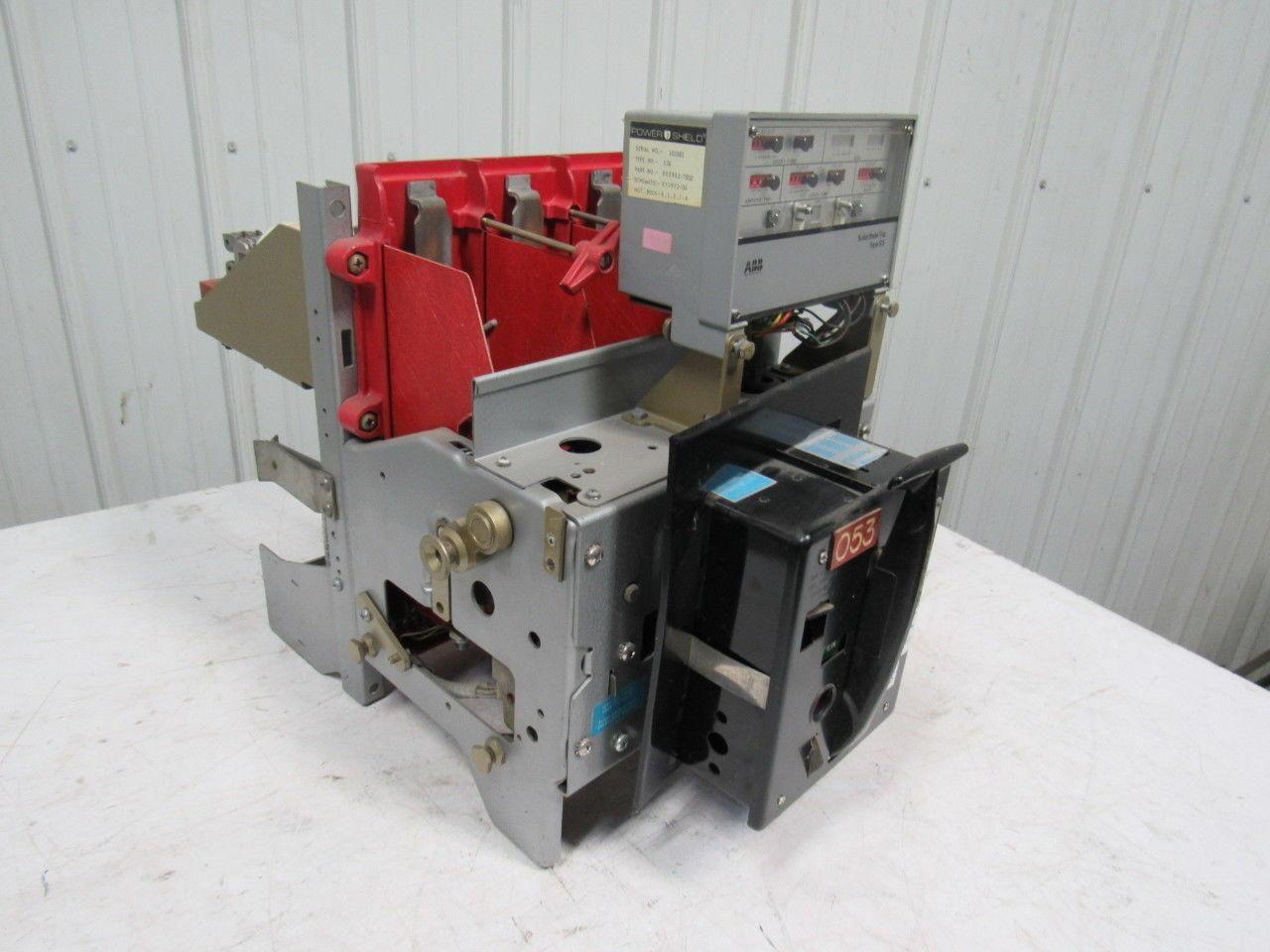 ABB Fused Circuit Breaker 1200A Max W/ABB 609902-T502 Solid State Trip Type SS