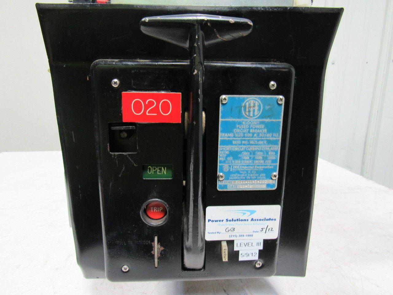 ITE Fused Circuit Breaker 2000A Max W/Cutler Hammer 609902-T502 Solid State