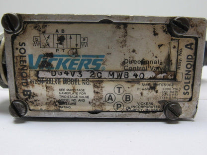 Vickers DG4V-3-2C-M-W-B-40 Solenoid Pilot Valve