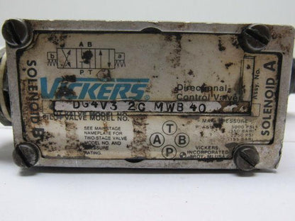 Vickers DG4V-3-2C-M-W-B-40 Solenoid Pilot Valve