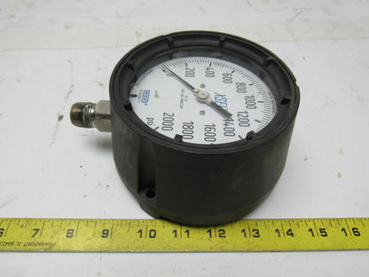 Waika 23X.34 Pressure Gauge 0-2000PSI, 1/2" NPT Stainless Connection SIZE 4-1/2"