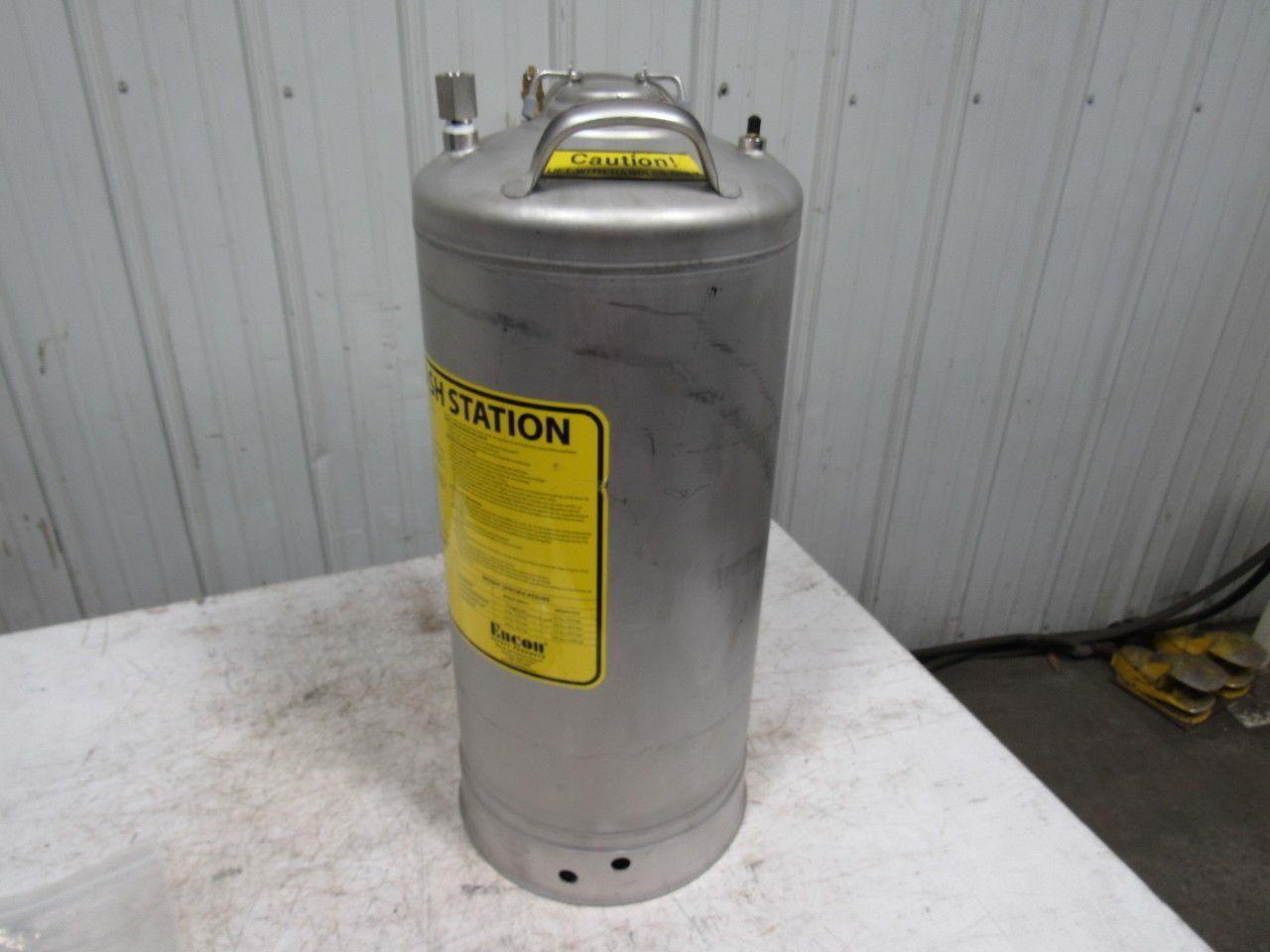 ENCON SAFETY 13 GALLON S.S. Pressurized Portable Eyewash Station