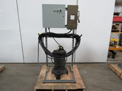 WEIL PUMP A-B 4-260316-5 5HP SUBMERSIBLE Sump Pump W/ Starter , Disc. & 75' Cord