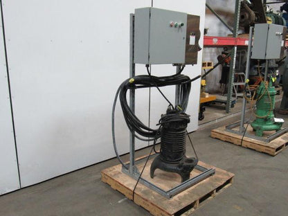 WEIL PUMP A-B 4-260316-5 5HP SUBMERSIBLE Sump Pump W/ Starter , Disc. & 75' Cord