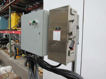 WEIL PUMP A-B 4-260316-5 5HP SUBMERSIBLE Sump Pump W/ Starter , Disc. & 75' Cord