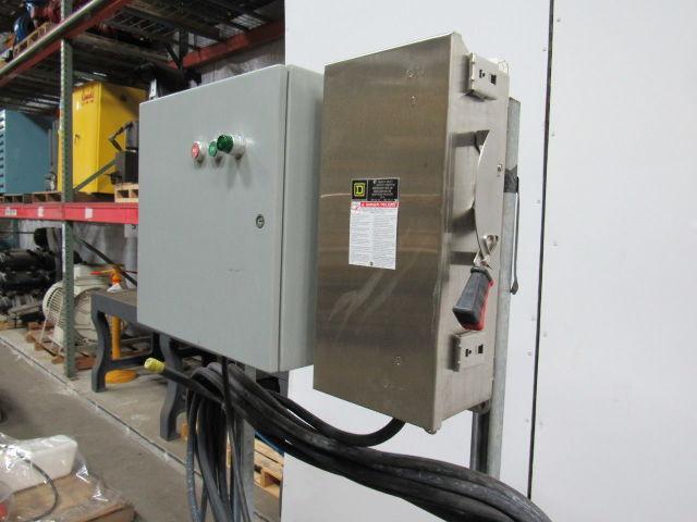 WEIL PUMP A-B 4-260316-5 5HP SUBMERSIBLE Sump Pump W/ Starter , Disc. & 75' Cord