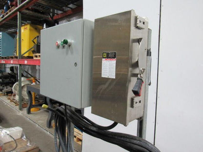 WEIL PUMP A-B 4-260316-5 5HP SUBMERSIBLE Sump Pump W/ Starter , Disc. & 75' Cord