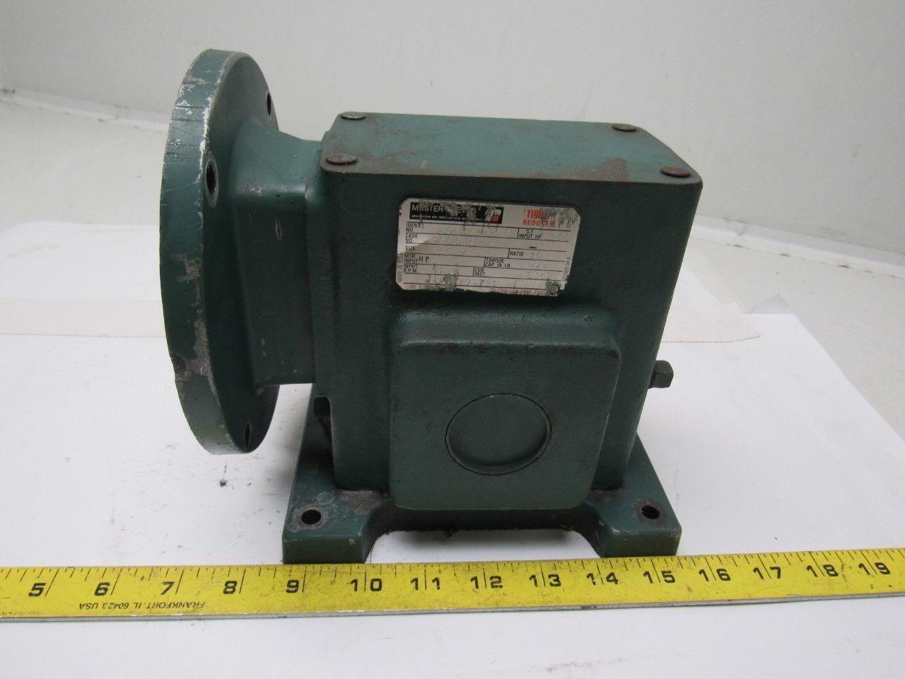 Reliance Electric 10013493-QE Gearbox Speed Reducer 10:1 Ratio 471in-lbs. Torque