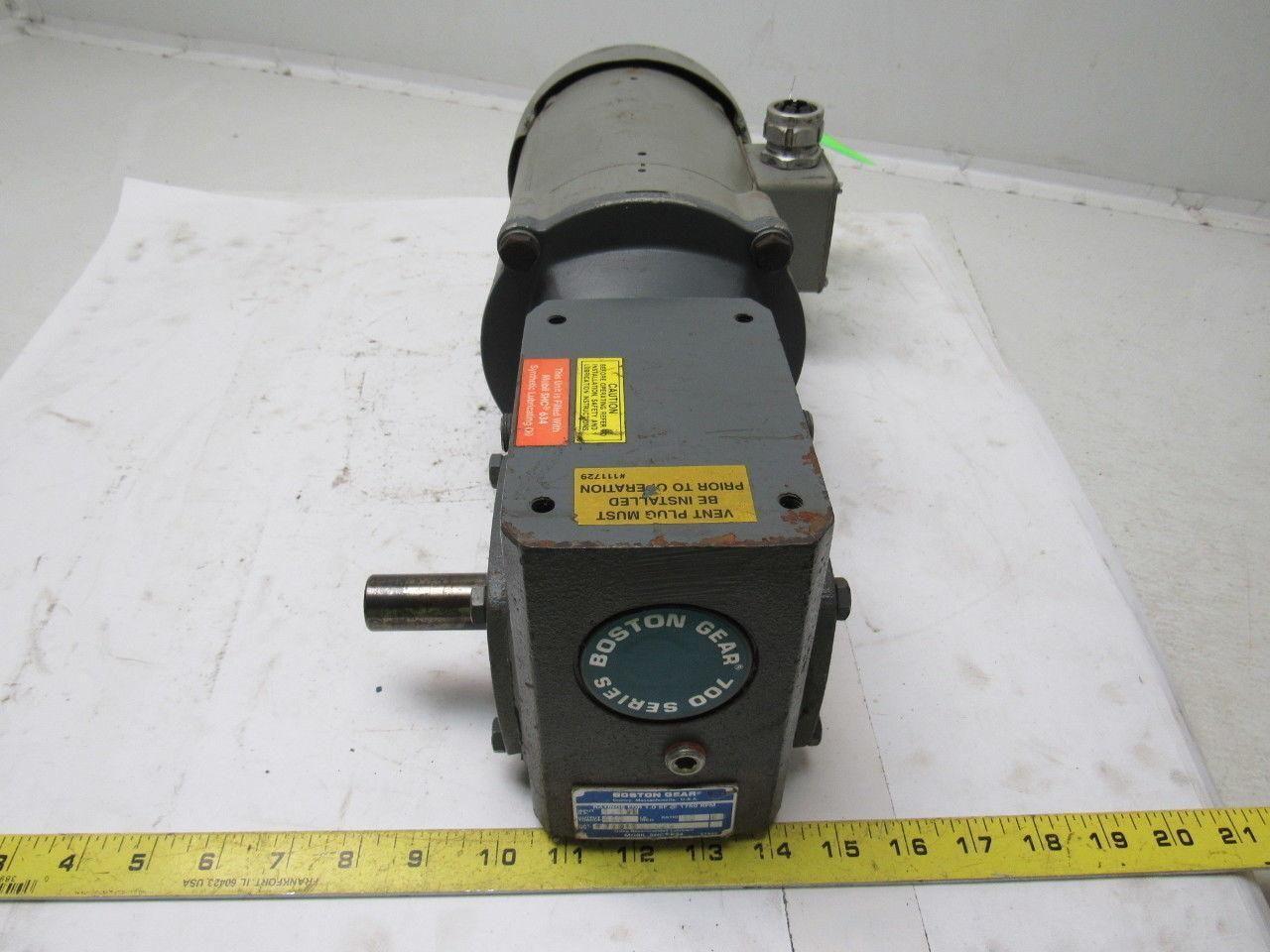 Boston Gear 34K29-872 10:1 Ratio 1/2HP 3PH 208-230/460V Gearmotor