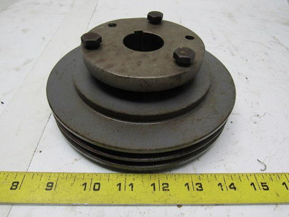 Browning 2Q3V69 Cast Iron Pulley Sheave 2 Groove Split Taper 1-3/8" Bore