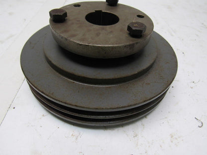 Browning 2Q3V69 Cast Iron Pulley Sheave 2 Groove Split Taper 1-3/8" Bore