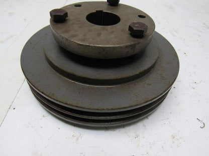 Browning 2Q3V69 Cast Iron Pulley Sheave 2 Groove Split Taper 1-3/8" Bore