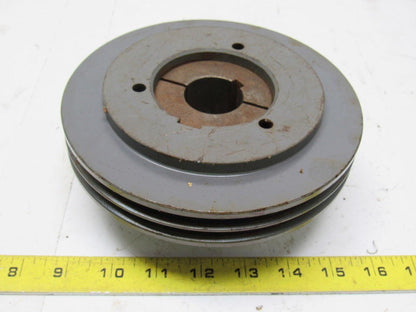 Browning 2Q3V69 Cast Iron Pulley Sheave 2 Groove Split Taper 1-3/8" Bore