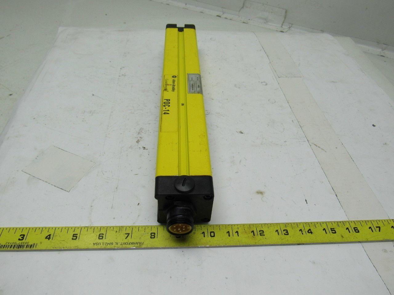 A-B Allen Bradley 440L-T4B0300N POC-14 Safety Light Curtain Transmitter 12"