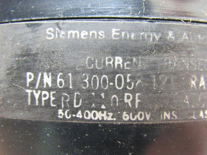 Siemens 61-300-058-121 Type RD-110 Current Transformer Ratio 1200/5A 50/60Hz