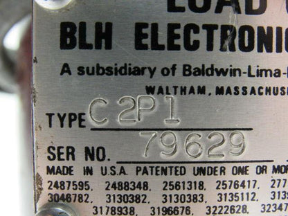 BLH Electronics C2P1 Compression Load Cell 50,000 Lb Capacity 50K