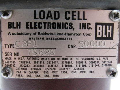 BLH Electronics C2P1 Compression Load Cell 50,000 Lb Capacity 50K