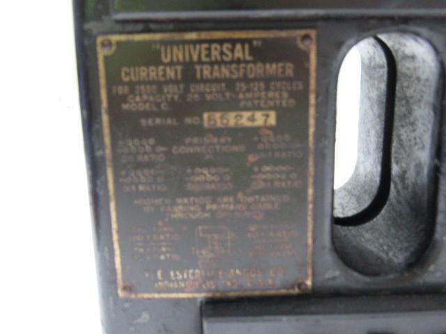 Esterline Angus Model C Universal Current Transformer 2500 Volt