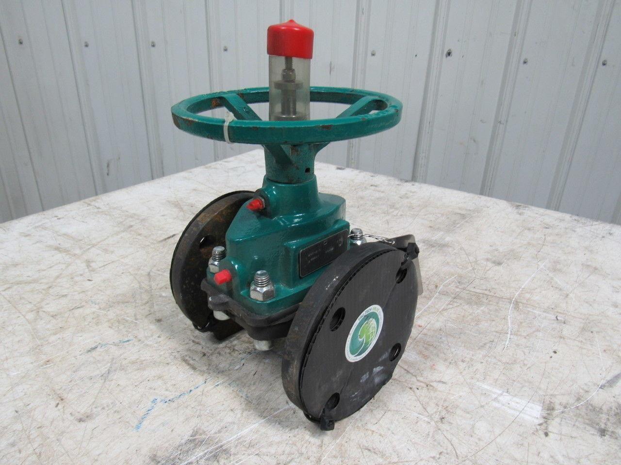 TRU-TECH 2AAAJ-CA-M-2 TRU-FLOW Rubber Diaphragm Manual Valve 2" Flange DI 175PSI