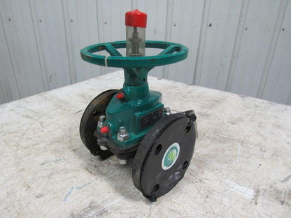 TRU-TECH 2AAAJ-CA-M-2 TRU-FLOW Rubber Diaphragm Manual Valve 2" Flange DI 175PSI