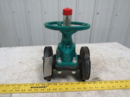TRU-TECH 2AAAJ-CA-M-2 TRU-FLOW Rubber Diaphragm Manual Valve 2" Flange DI 175PSI