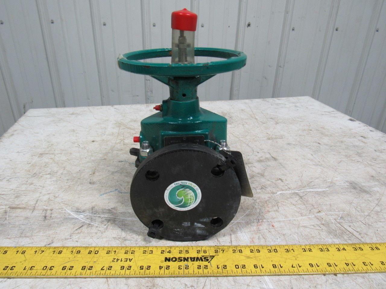 TRU-TECH 2AAAJ-CA-M-2 TRU-FLOW Rubber Diaphragm Manual Valve 2" Flange DI 175PSI